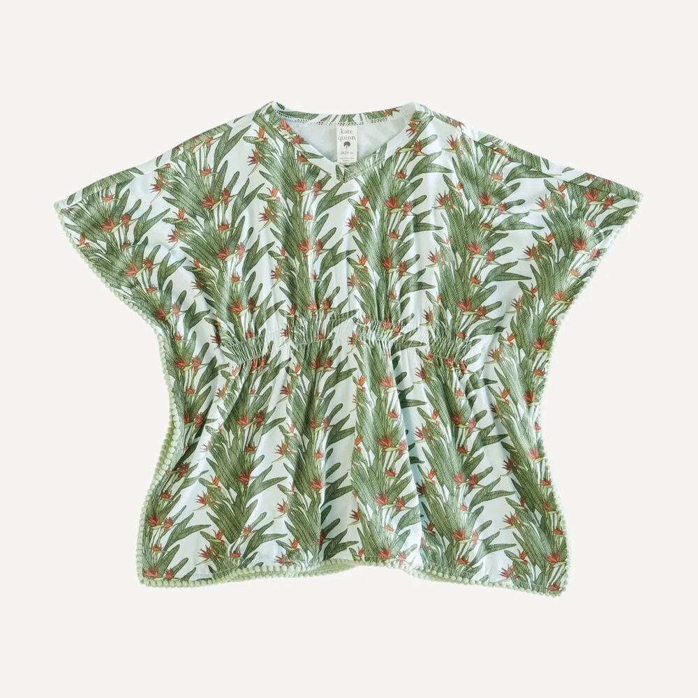 Kate Quinn Birds of Paradise Poncho Coverup Size 4T Bamboo